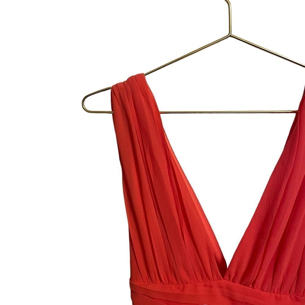 Lulus Divine Dahlia Midi Dress Coral Pink Small NWT - Picture 5 of 9